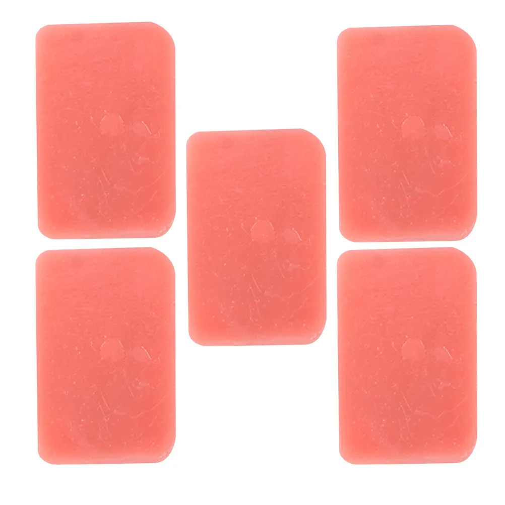 

5Pcs Fake Luncheon Meat Slice Simulation PVC Realistic Cooked Luncheon Meat Slice Decoration for Photography Kitchen Display