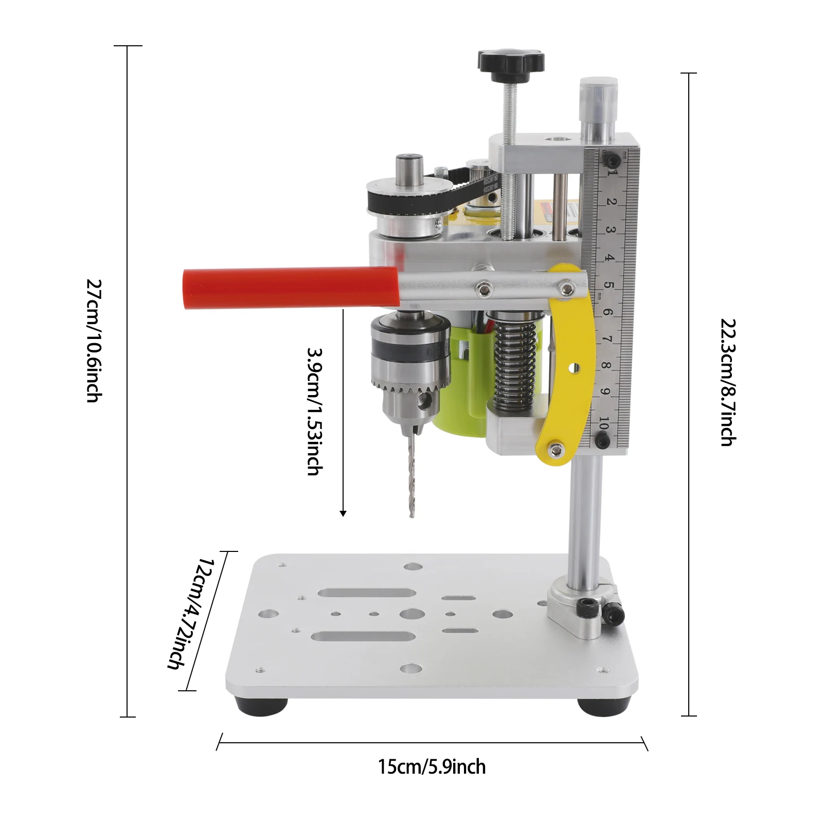 120 واط المحمولة الحفر تيار مستمر 24 فولت مقعد صغير الحفر الصحافة الدقة آلة طحن الجدول باستخدام الحاسب الآلي 450 دورة في الدقيقة