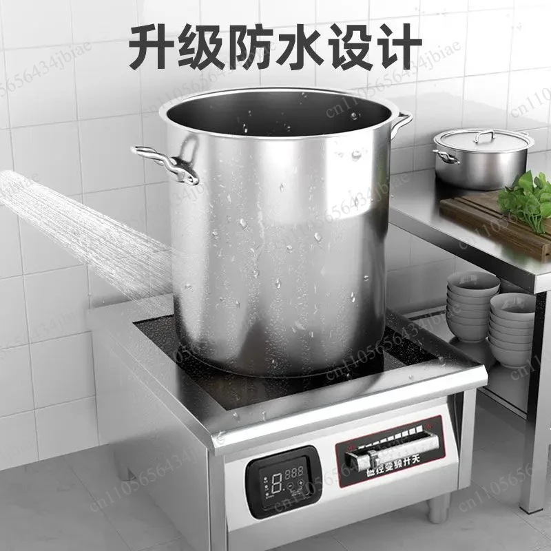 Soup 8kw High Power Stewed Meat Boiling Water Soup Commercial Induction Cooker 15000W Flat Commercial Canteen Restaurant
