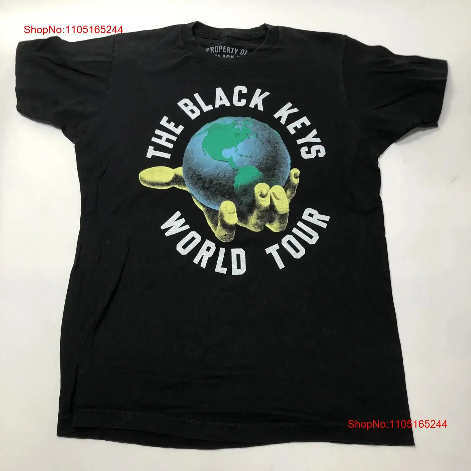 

Двусторонняя футболка среднего размера с логотипом The Black Keys 2019, винтажная стираная повседневная модная футболка, удобная мужская футболка