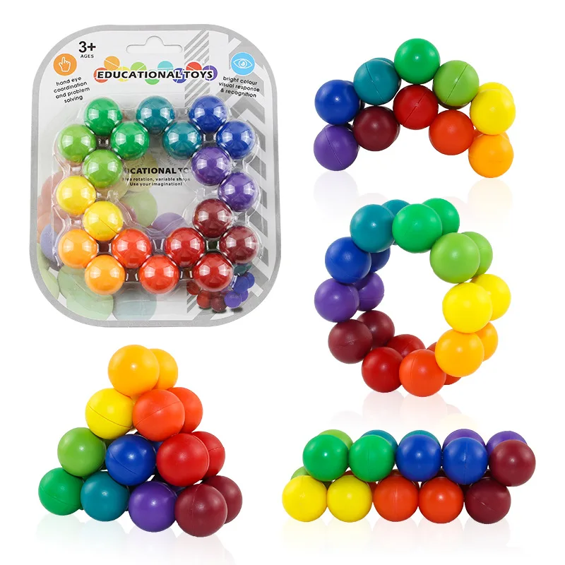 Arcoíris Infinity sensorial Fidget Toys para la ansiedad, Antiestrés, terapia TDAH, descompresión, alivio del estrés, niños