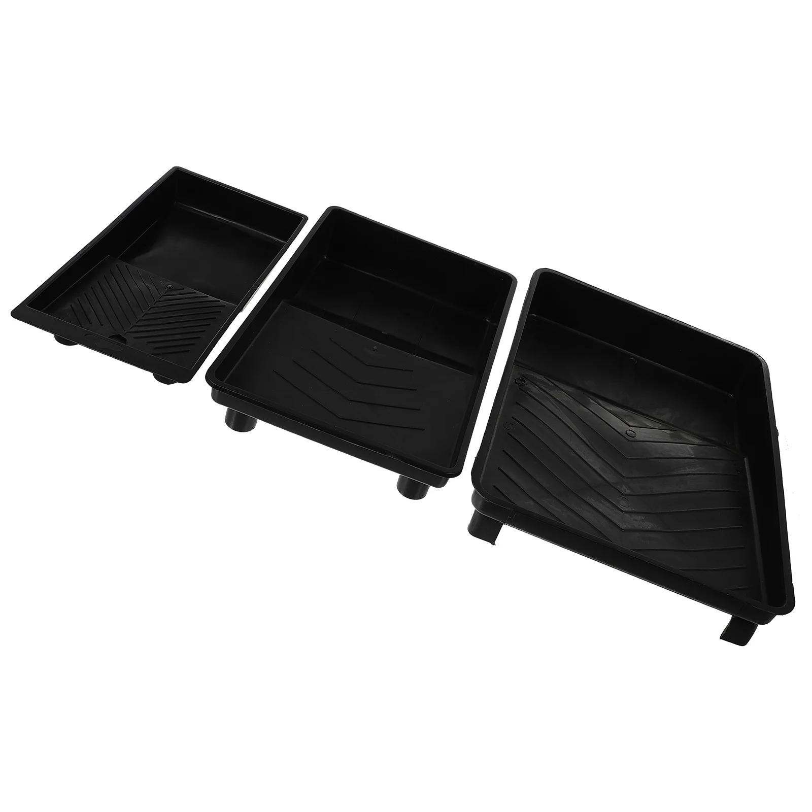 

3Pcs Plastic Wall Paint Mixing Trays Large Capacity Durable Stackable Design Practical Paint Storage for Watercolor Gouache