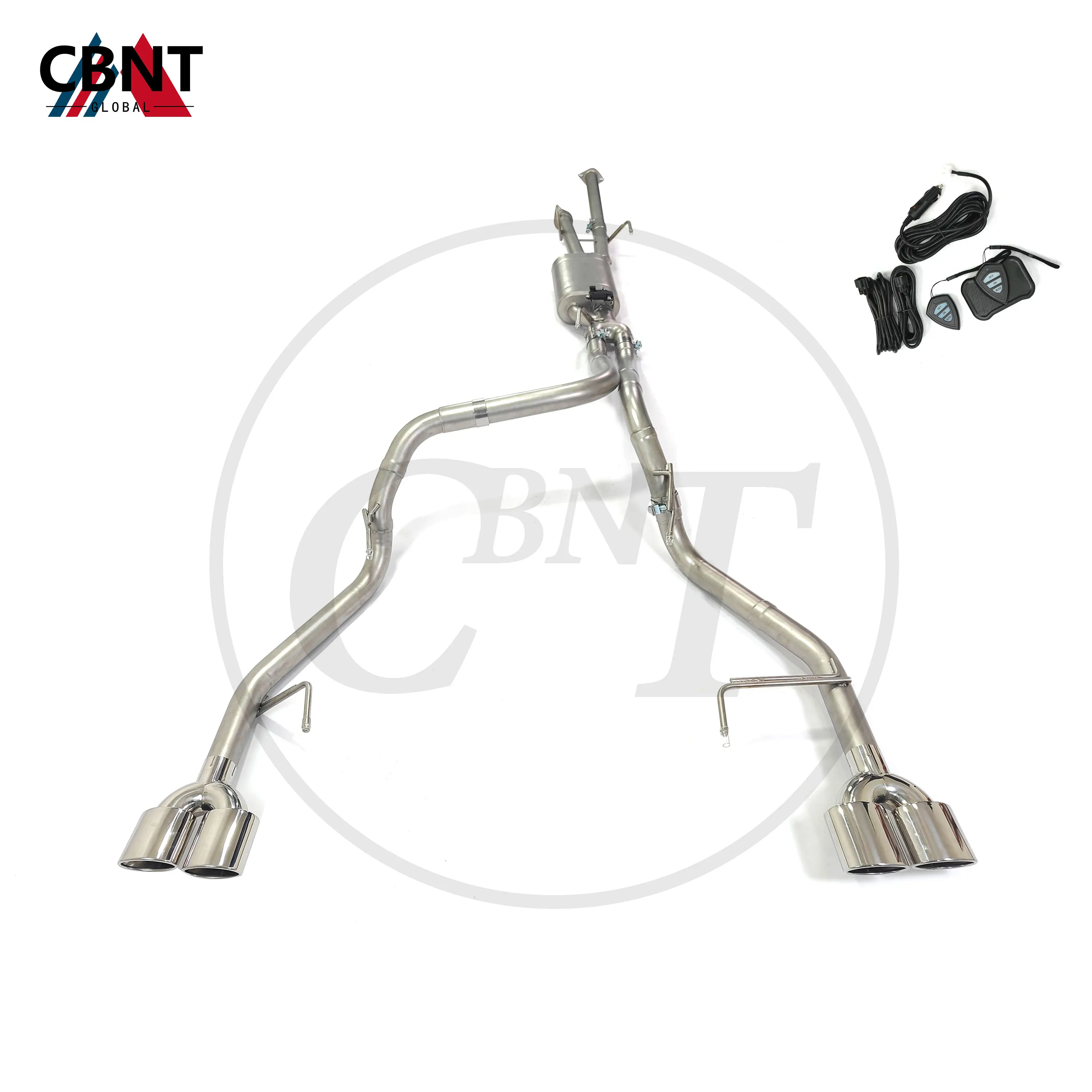 

CBNT Exhaust-pipe for Toyota Tundra 5.7L Valvetronic Catback Performance SS304 Exhaust Systems Muffler with Valve