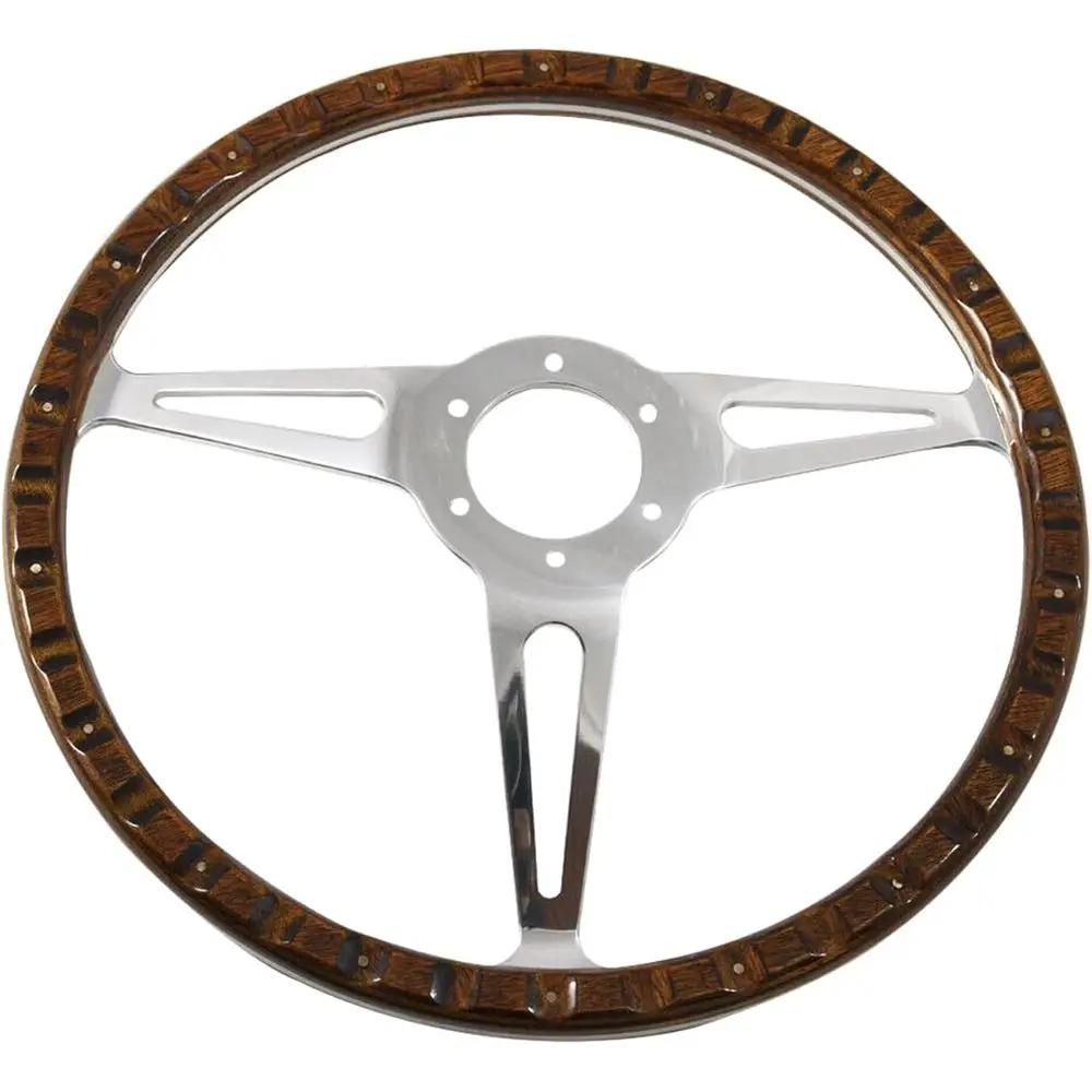 14인치 클래식 우드 스티어링 휠, 혼 버튼 복원 포함