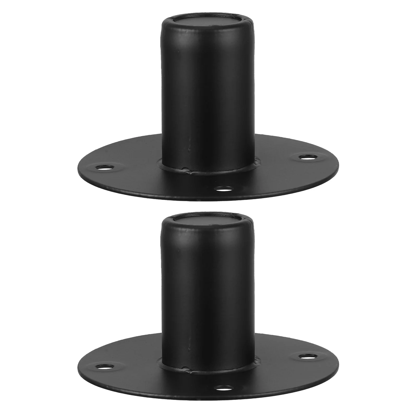 Soportes de escenario con Base de hierro, soporte ajustable de alta resistencia, parte inferior antideslizante para equipo de Audio, soporte de altavoz de Metal, 4,24x2,36 ", 2 uds.
