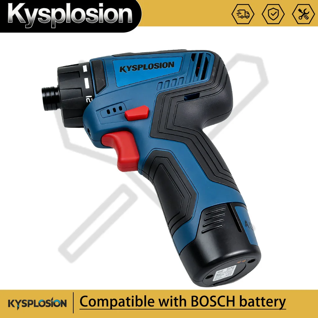 Fit for bosch 12V battery Cordless Stubby electric Screwdriver machine Brushless Screw Driver power tools Mini electric drill