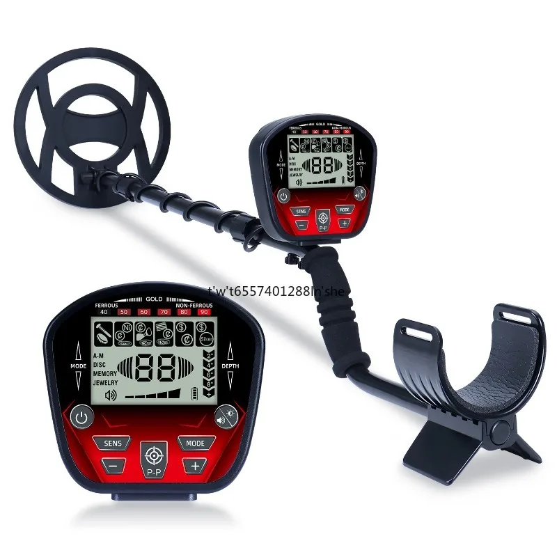 GT860 LCD Digital Underground Metal Detector Hand‑held Treasure Finder for Outdoor Prospecting