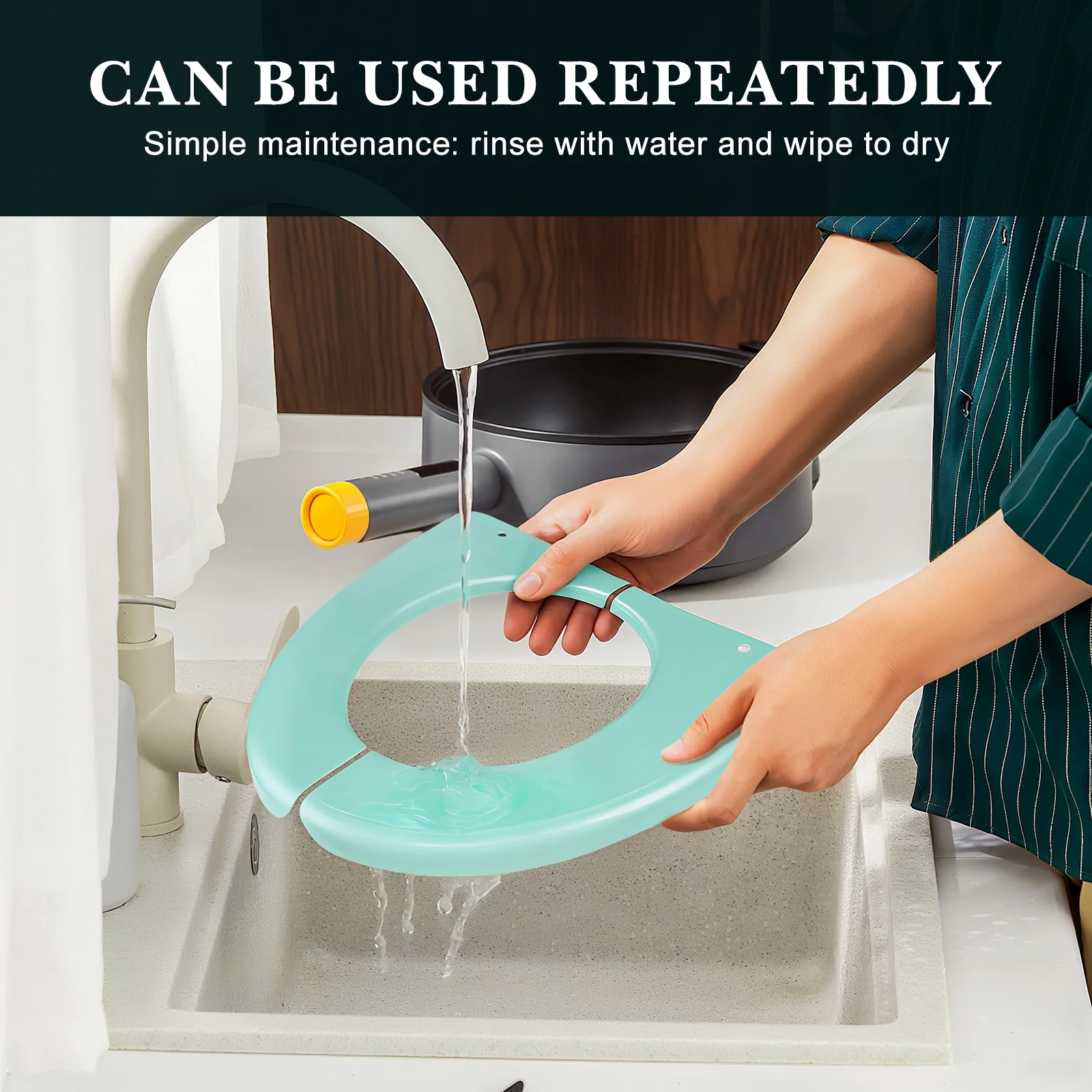 غطاء تدريب المرحاض المحمول القابل للطي للأطفال الصغار غطاء مقعد التدريب على المرحاض للكبار من البلاستيك البولي بروبيلين للاستخدام المنزلي أثناء السفر