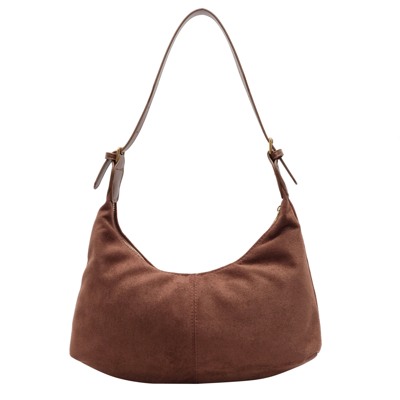 

Corduroy Shoulder Bag Minimalist Crossbody Bag Women's Handbags Fashion Fabric Underarm Bag Solid Color Zipper Female Handbag