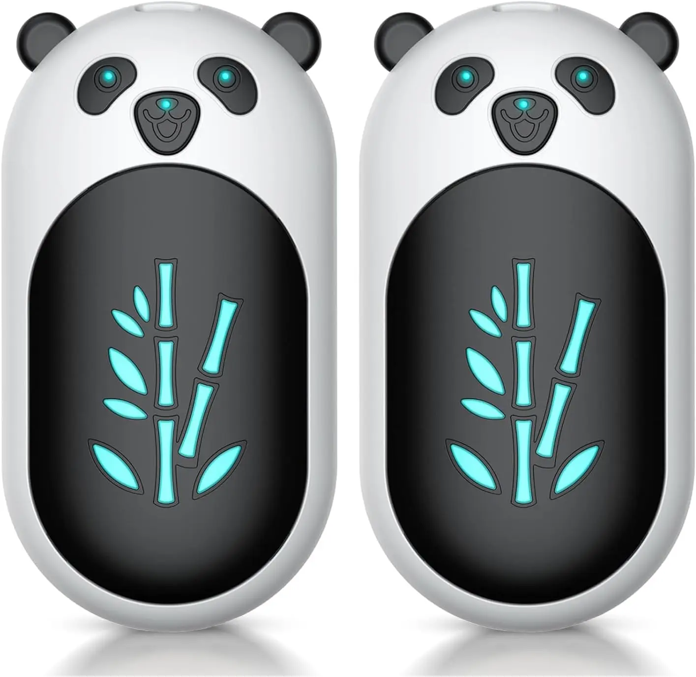 2er Pack ‎ Handwärmer, Handwärmer, wiederaufladbar, 6000 mAh, 20 Stunden lange, sichere Hitze, KI-Smart-Chips, tragbare Taschenheizung