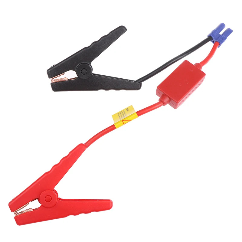 12V Jump Starter Cable with Clamps Booster Cable with EC5 Plug Connector and Prevent Reverse Charge Module for Car Jump Starter