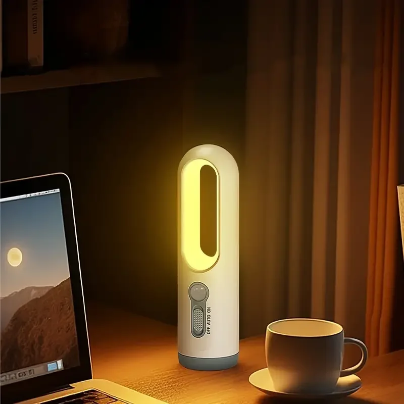 Veilleuse LED avec détecteur de mouvement humain, aste, camping en plein air, lampe de poche d'urgence portable, chambre à coucher, chevet, pépinière