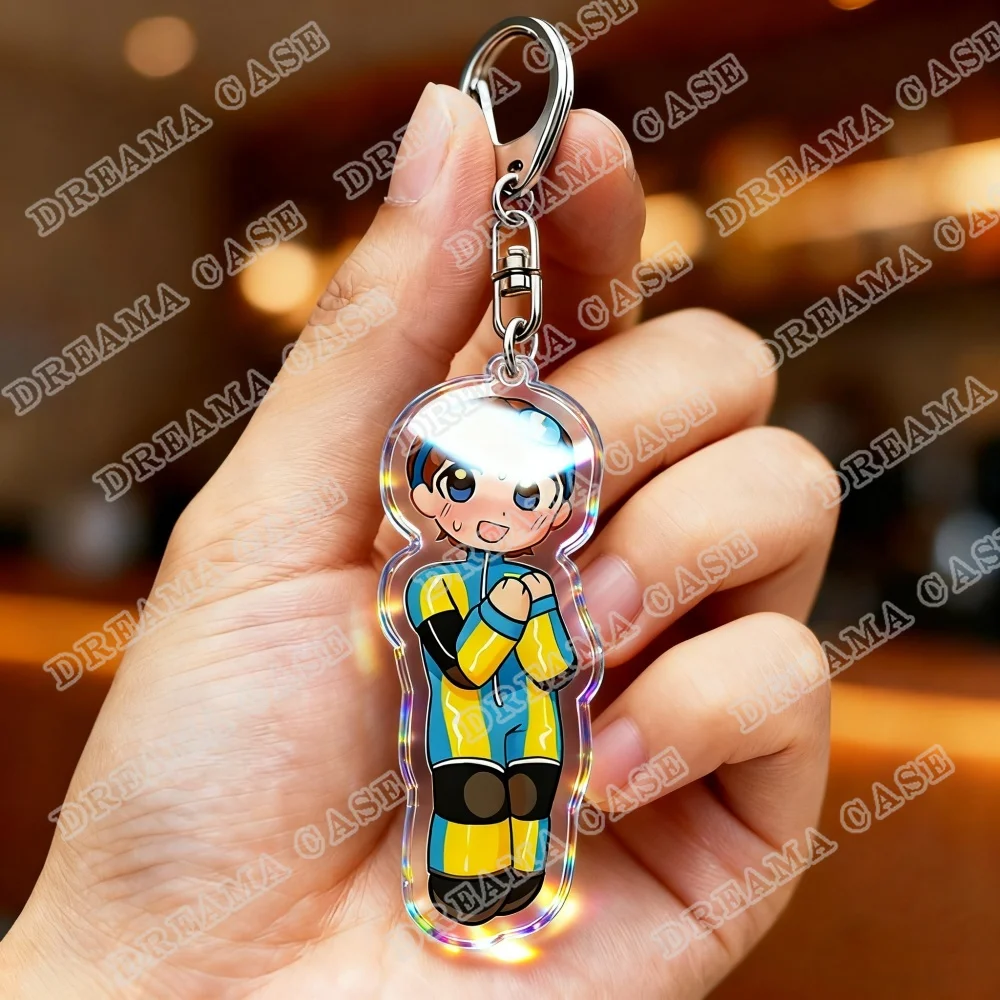 لطيف الكرتون لعبة المفاتيح للإكسسوارات Mecha رجل شقراء السترة روبرت روبرتسون كيرينغ مجوهرات إرسال عشاق الألعاب الهدايا