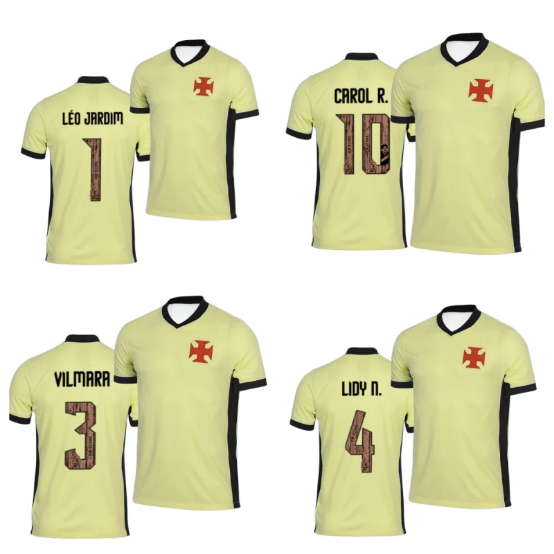 2026-2027 Saison Vasco Da Gama Brasilianisches Fußball-Fan-Trikot, Atmungsaktives Schnelltrocknendes Sport-Oberteil mit Kurzen Ärmeln im Familienstil – Detail 4