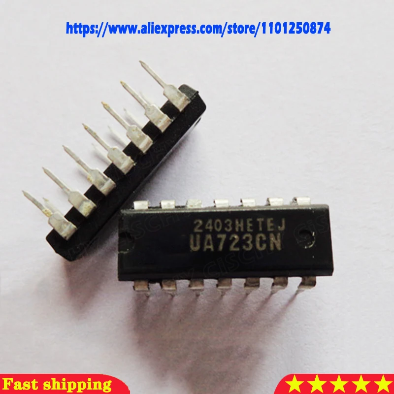 5pcs UA723CN UA723 723CN 723 DIP-14 재고 있음