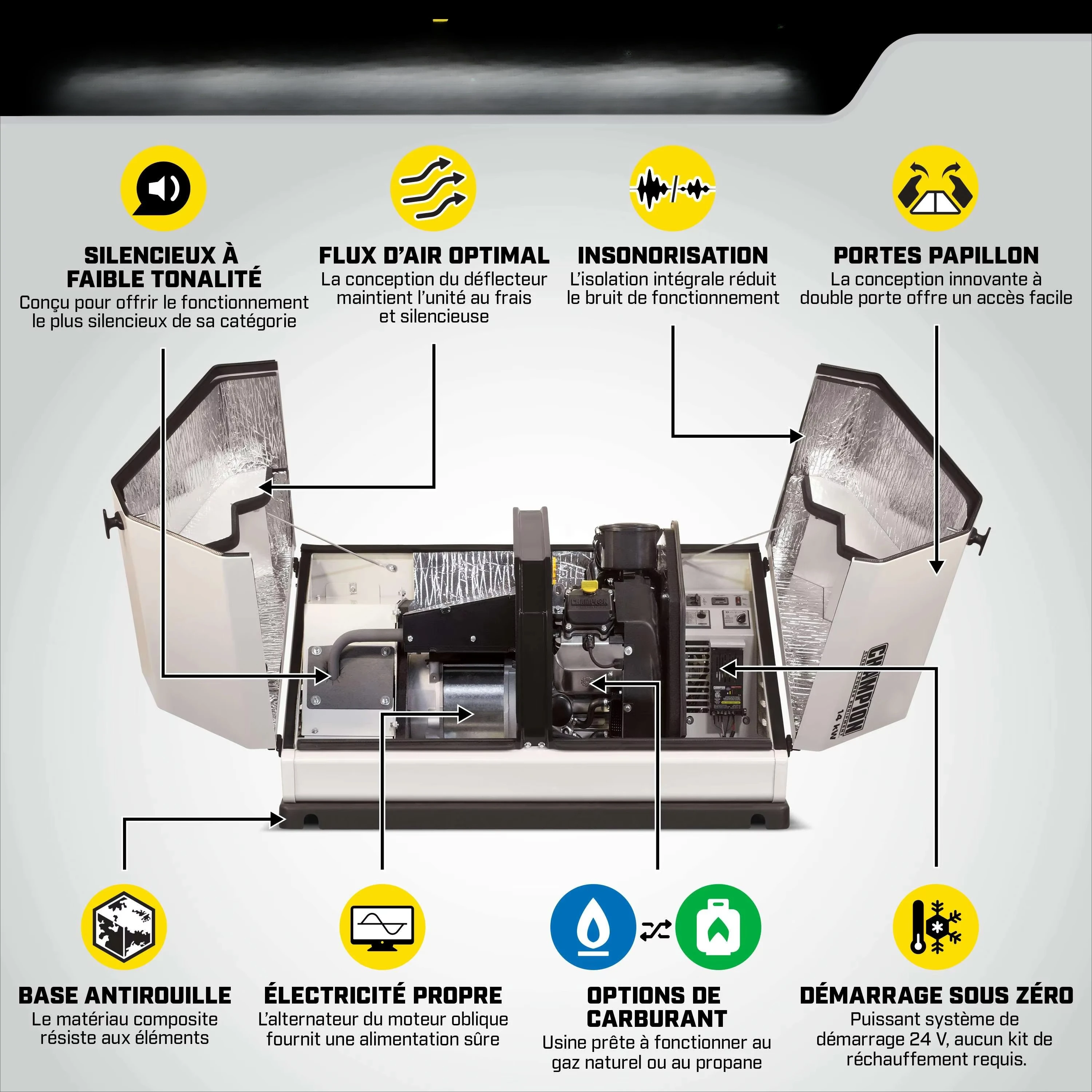 Hot Sale Champion 12KW 14KW Whole House Home Standby Generator