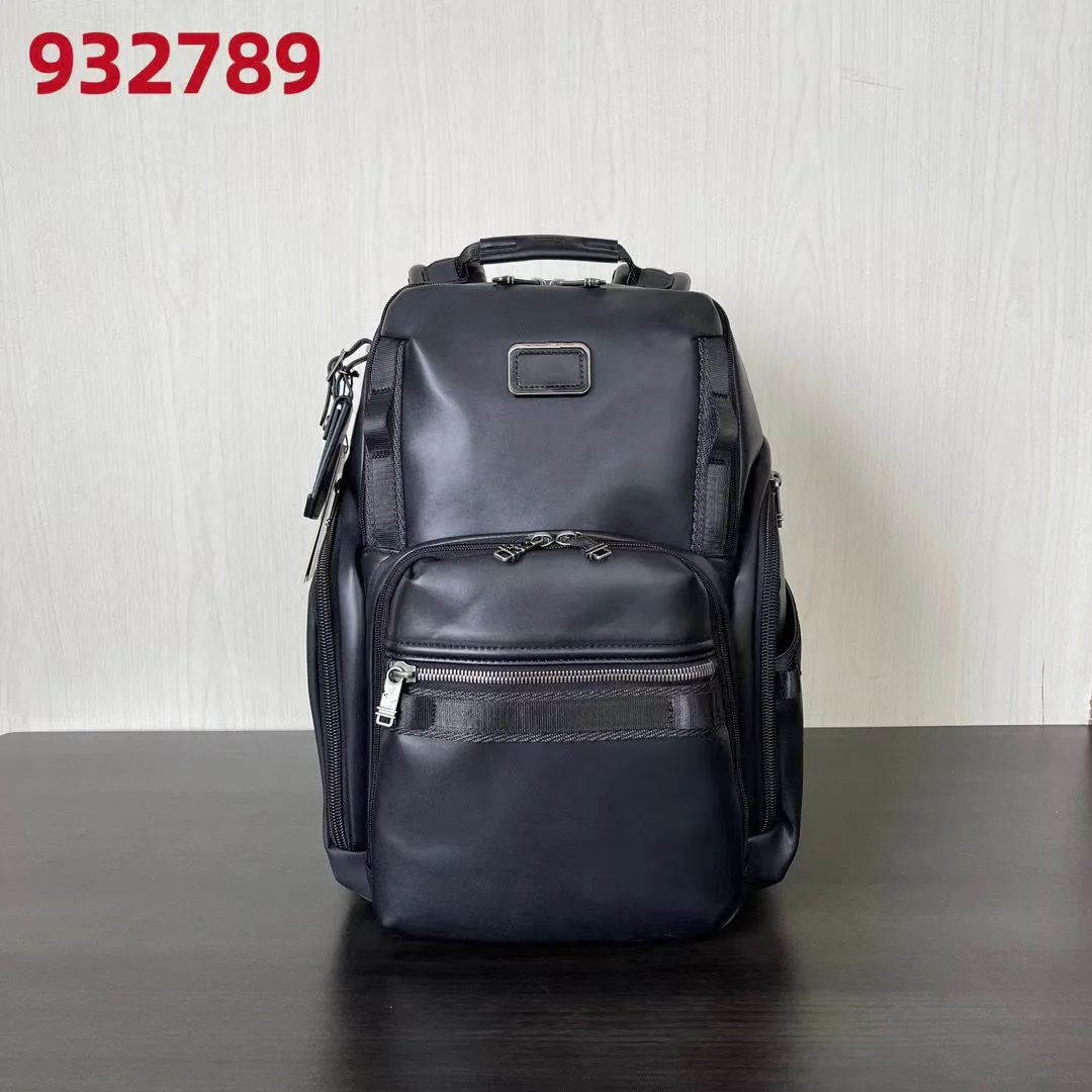 

Men's All Leather Backpack 932789D Daily Commute Modern Laptop Bag