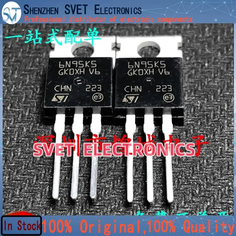 10PCS-50PCS  6N95K5 STP6N95K5  TO-220 MOS950V 9A  Original In Stock Fast shipping