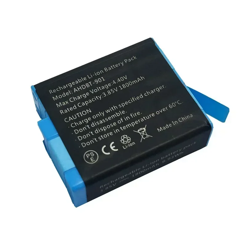 Noya raye Battery For GoPro Hero 11/10/9 1800mAh Battery 2 Ways Fast Charger Box TF Card Storage For GoPro 9 10 11 Accessories