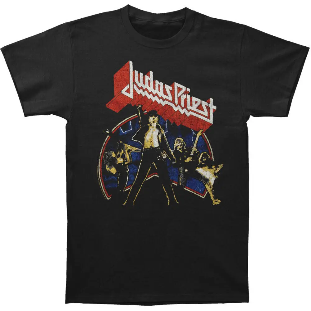 Men's Judas Priest Unleashed Version 2 T shirt Large Black