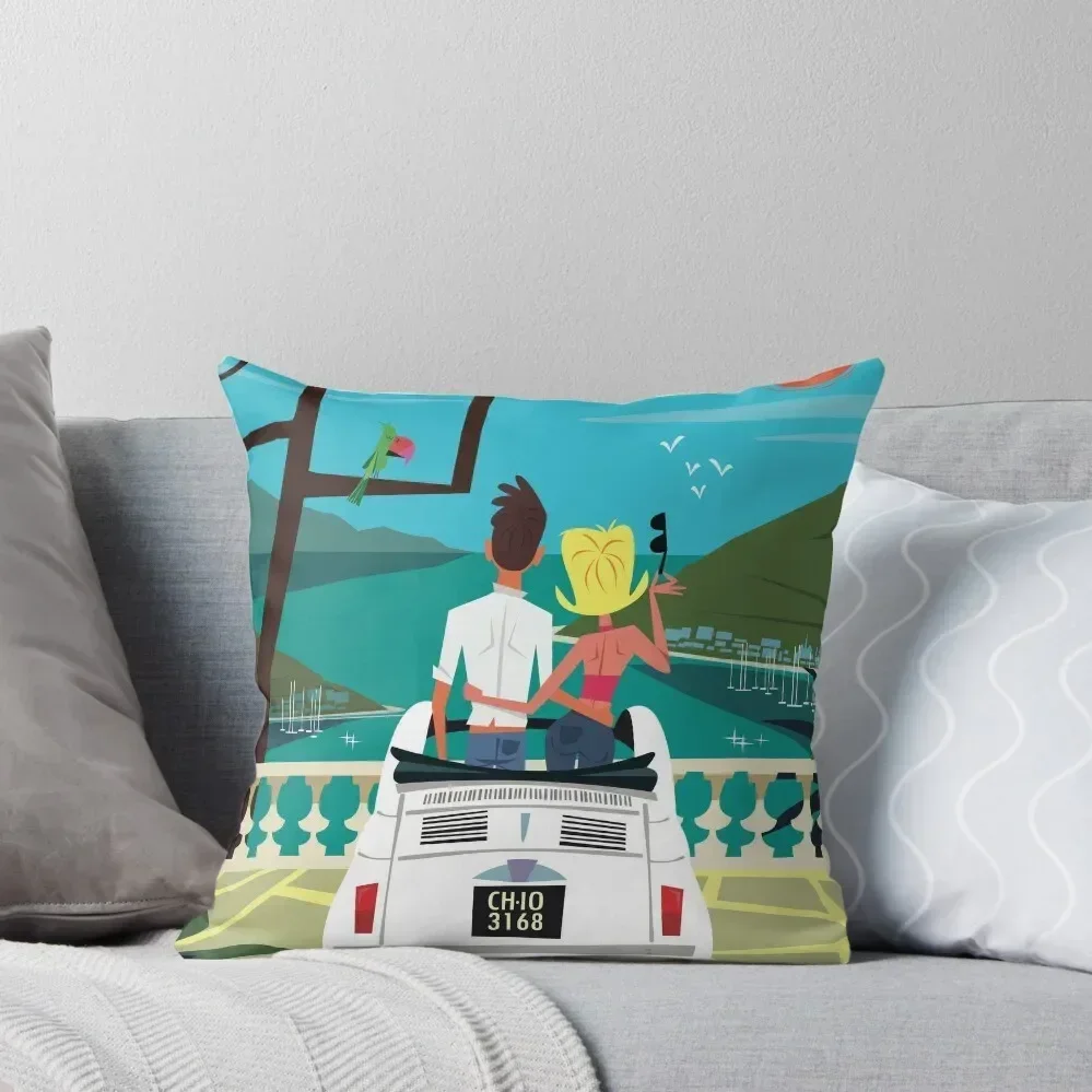 Riviera poster Throw Pillow Cushion Cover For Sofa Marble Cushion Cover pillow