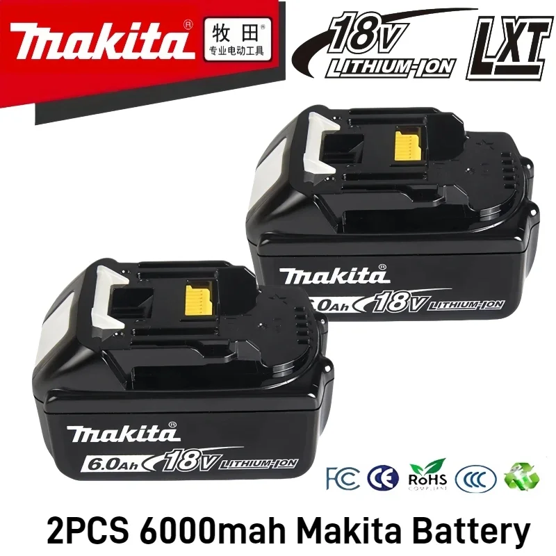 

Original Makita 18V battery 18650 rechargeable lithium-ion battery, replaceable Makita BL1850B BL1860B with 18V 3A charger