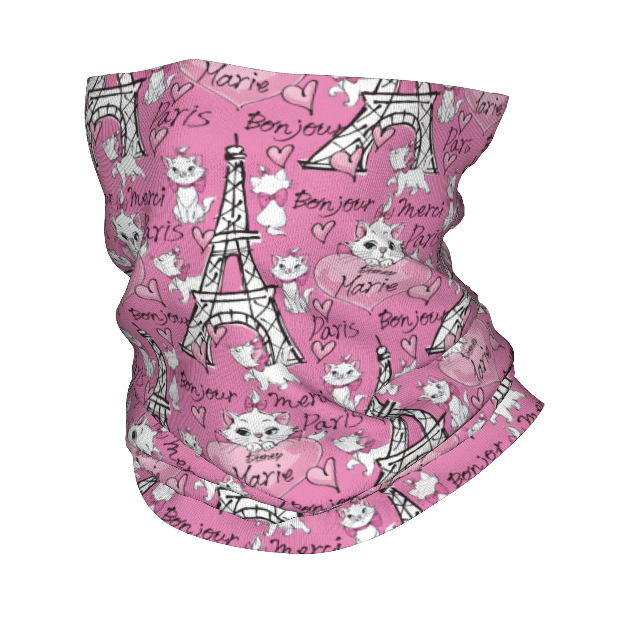 

Custom Marie Comic Vintage Bandana Neck Gaiter Windproof Face Scarf Cover Women Men Genteel Headwear Tube Balaclava