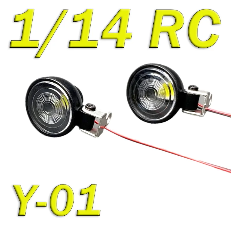 

LED 3V Simulation Small Round Spotlight for 1/14 Tamiya RC Truck SCANIA 770S R620 VOLVO BENZ Arocs MAN TGX Car Accessories
