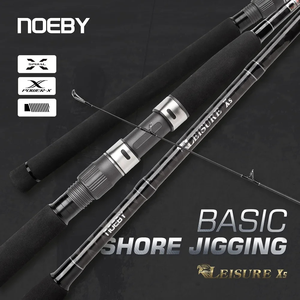 

NOEBY 2 Section X5 Shore Jigging Fishing Rod H XH 2.75m 2.9m 3.05m Lure Max 90g Surf Casting Cane for Sea Spinning Fishing Rod