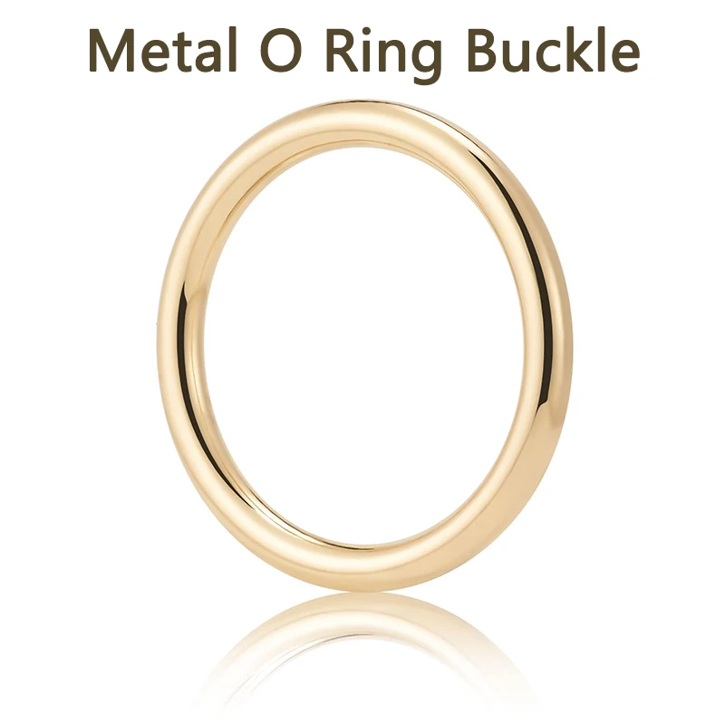 

10Pcs Meetee Metal Carabiner Rings for Belt Buckles 15/19/25/32/38/50mm O Ring Buckle Dog Collar Keychain Hook Bags Accessories