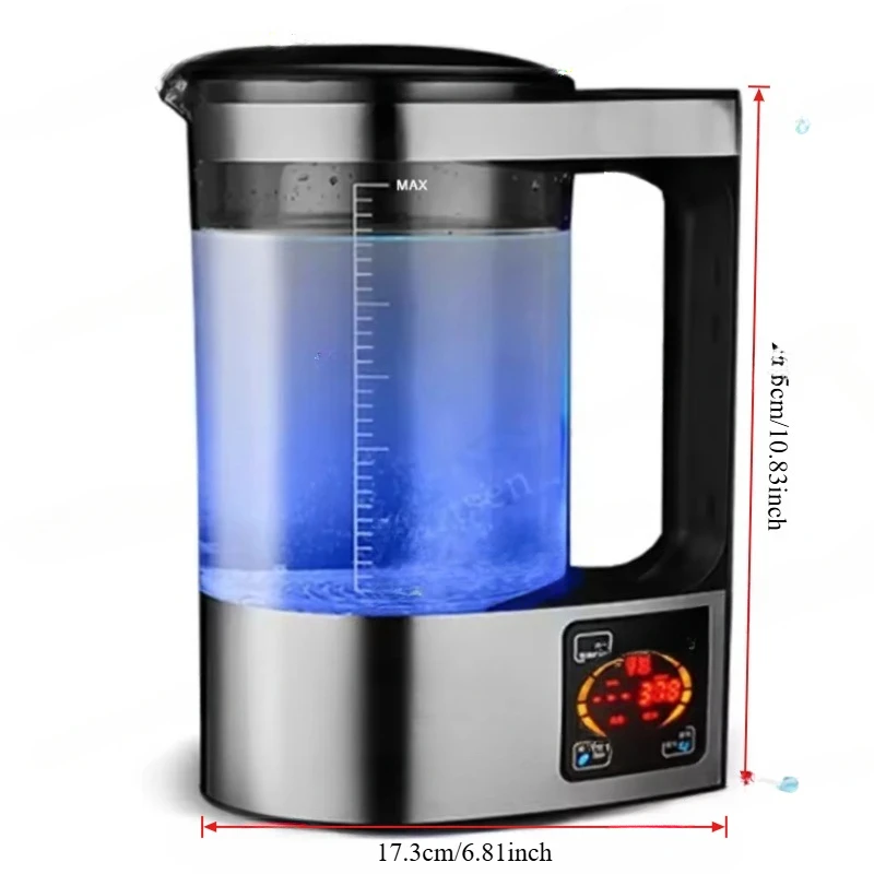 2L Water Bottle Alkaline Ionizer Filter Machine Hydrogen Rich Generator Portable Health Drink Purifier