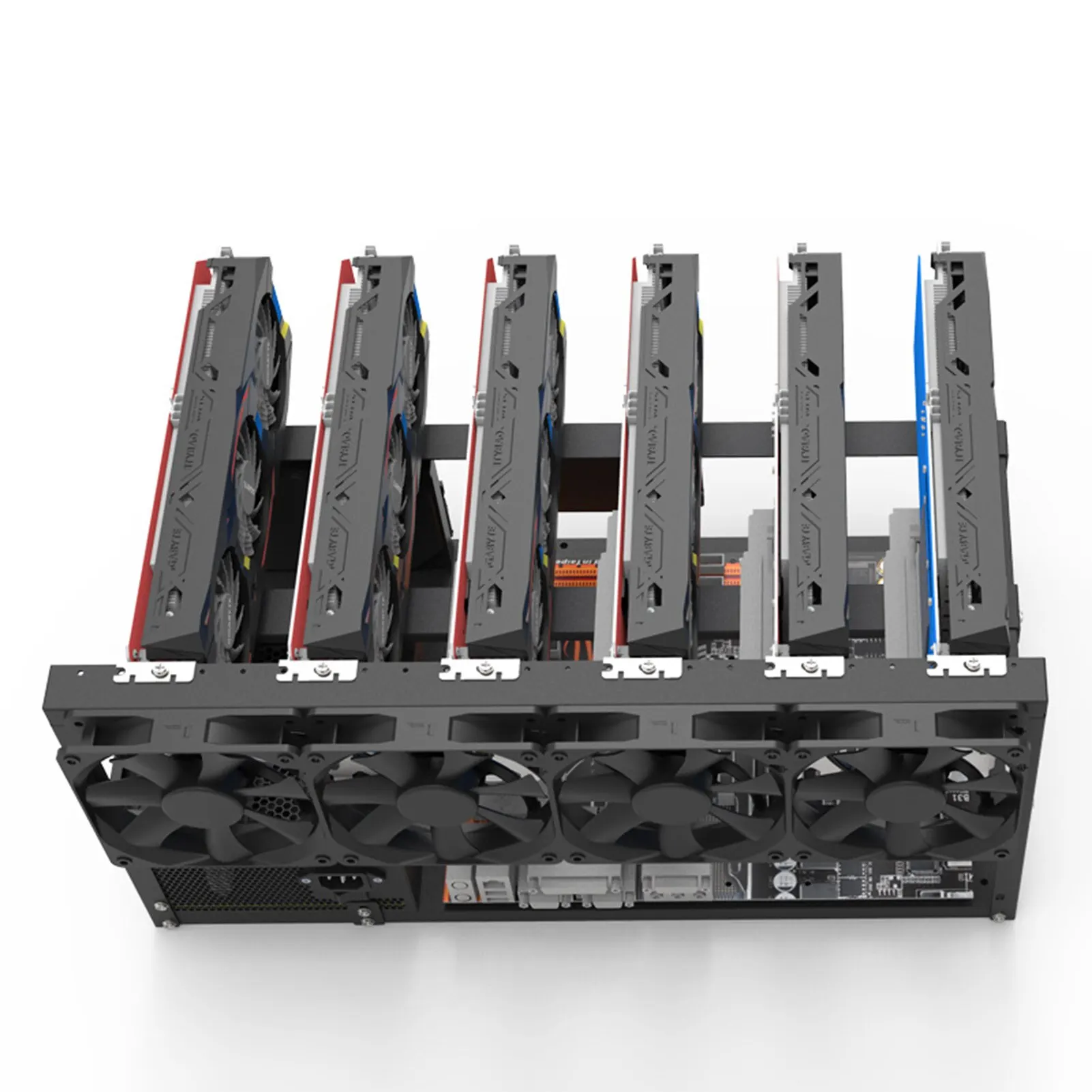 マイニングプラットフォーム用の耐久性のあるケース,オープンで耐久性のあるコンポーネント,6ユニットのボックス