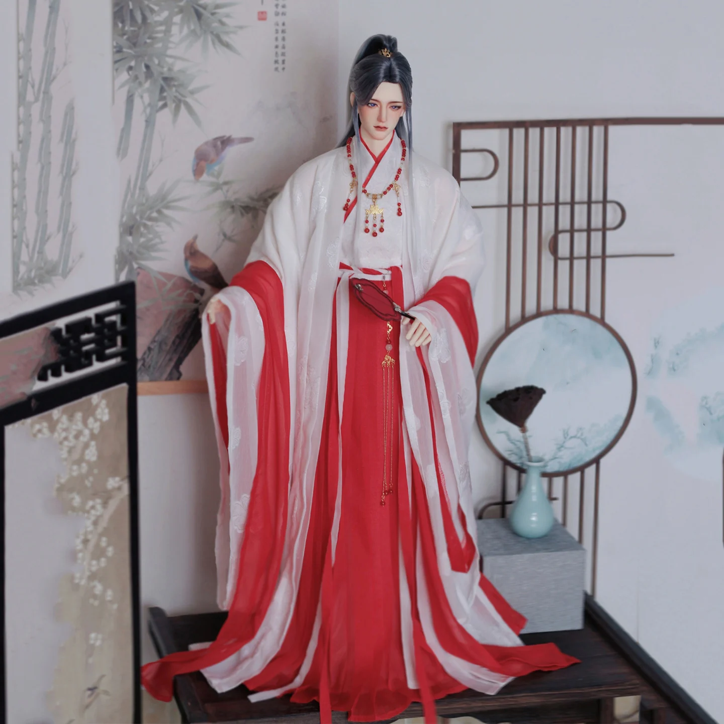 1/4 1/3 BJD Clothes Ancient Costume Dress Hanfu Robe Samurai Outfit For SD13 ID75 Strong Uncle Doll Accessories A2167
