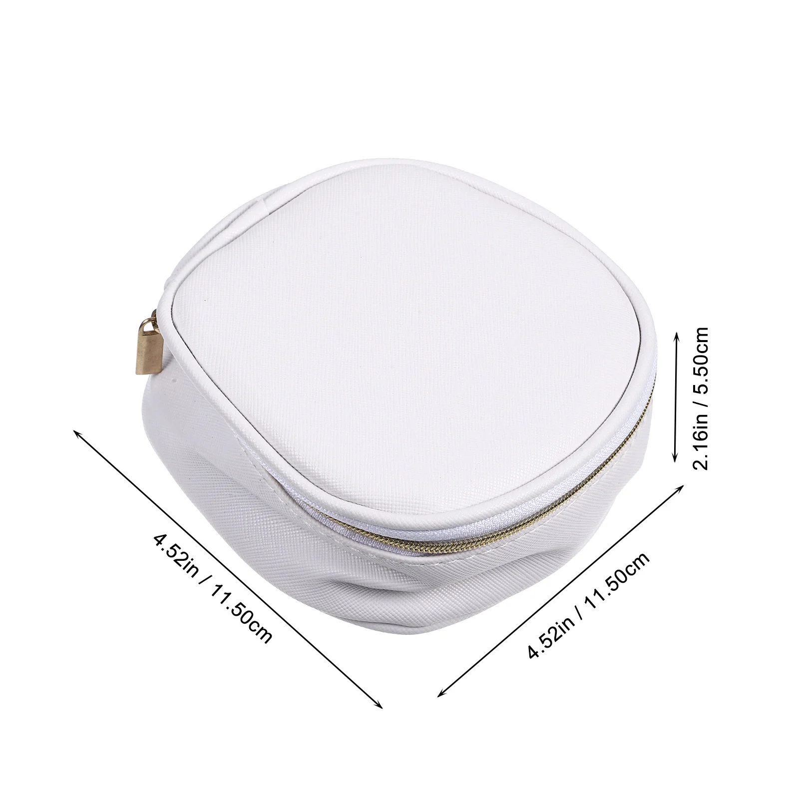 1 pçs saco de maquiagem pequeno batom saco com espelho premium bolsa de armazenamento de viagem para mulher portátil conveniente