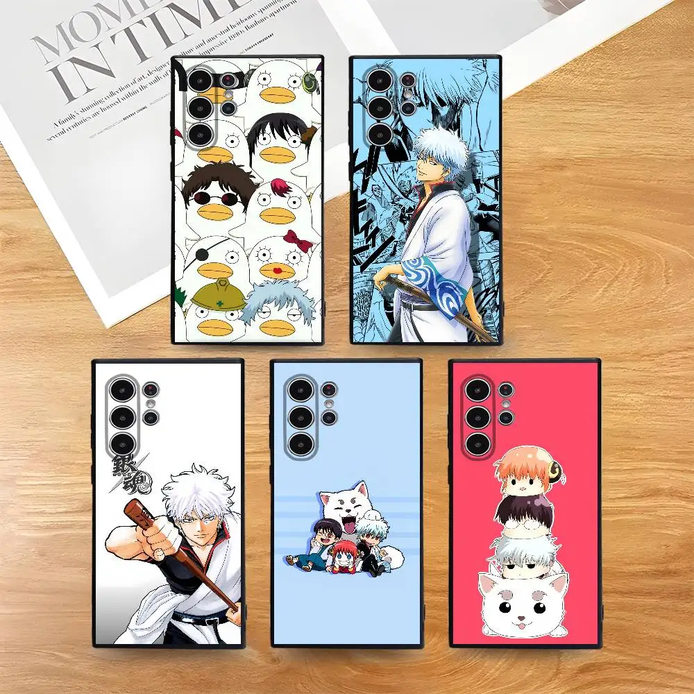 Anime G-Gintama Phone Case For Samsung Galaxy S25 S24 S22 S23 Ultra S21 S20 Plus 5G Frosted Non-Slip Full Cover Soft Case