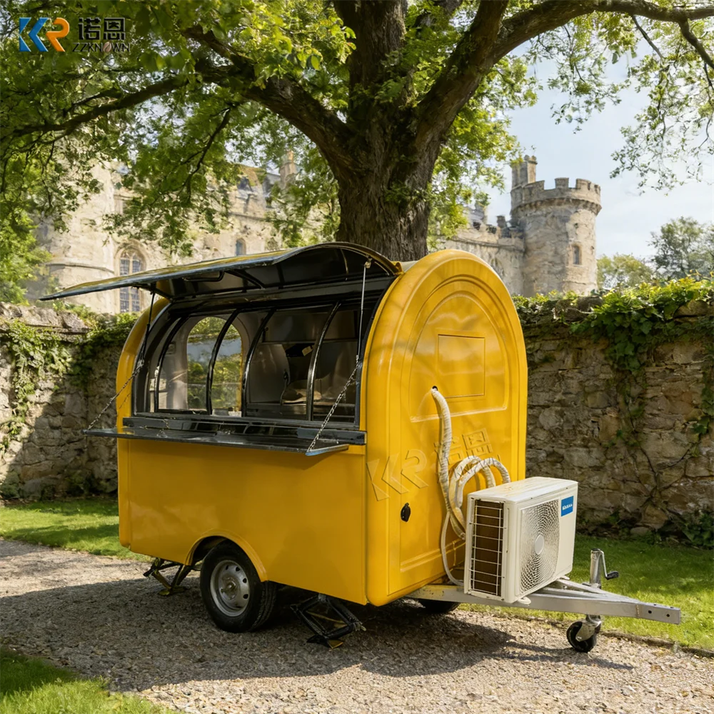

Street Food Truck Mobile Kitchen Coffee Kiosk BBQ Snack Outdoor Catering Truck Concession Portable Food Trailer Fully Equipped