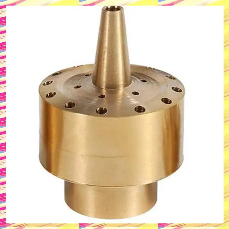 

ABJJ 2X Fountain Nozzle Heads,Brass Column Multi Direction Jet Pond Fountain Water Spray Sprinkler Head Garden(3/4 Inch)