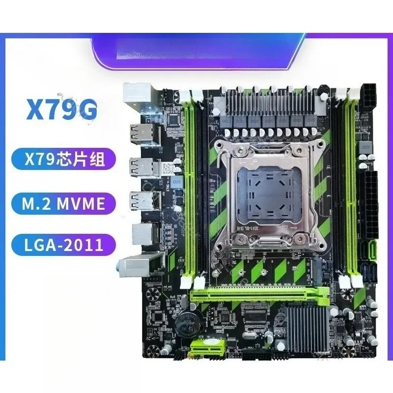

Новая основная плата X79G, основная плата настольного компьютера, LGA-2011, контактная память DDR3, интерфейс M.2, настоящий чип X79