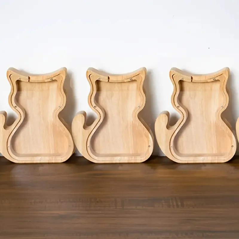 هريرة البنك الإبداعية الكرتون الصنوبر حصالة على شكل حيوان شفافة الديكور الحرف هدية الديكور