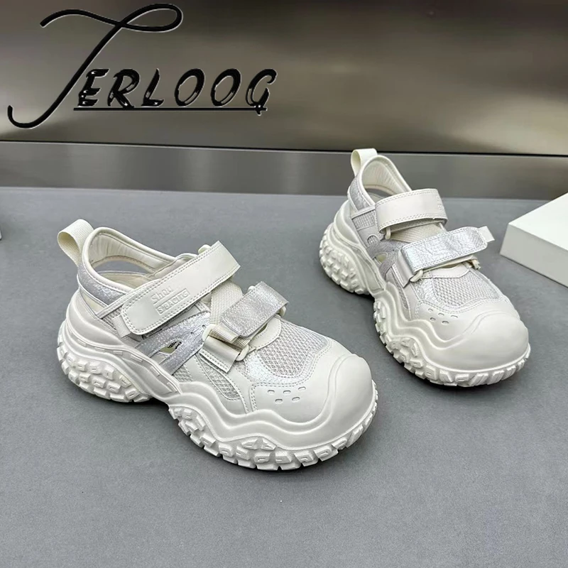 

Women Mesh Sneakers Flats Sport Shoes Summer Casual Sandals 2025 Fashion Brand Running Hiking Shoes Comfort Sandalias De Mujer