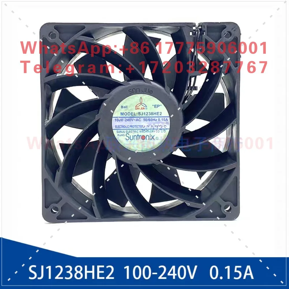 

New original Sanju SJ1238HE2 100-240V 0.15A AEC supercharged large air volume cooling fan
