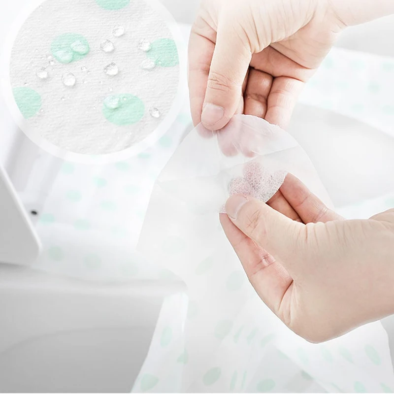 Travel Toilet Kit Dot Printing Toilet Seat Cover Paper Disposable Urine Funnel Suitable for Various Shapes Hotel Camp Toilet ZYF