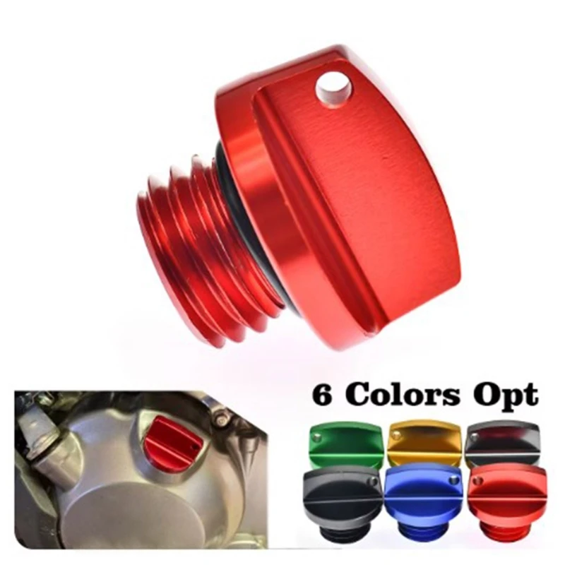 Motorcycle Oil Caps Screws, Aluminum Alloy, Leak Proof Seal Suitable for All Bikes Enhanced Sealing and Leak Prevention