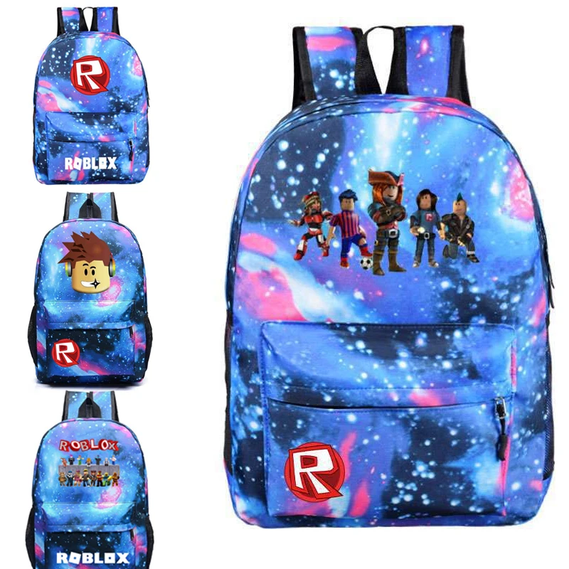 

Hot Game Roblox Peripheral Men's and Women's Backpack Diamond Cool Student Backpack Casual Computer Laptop Bag Daily Necessities
