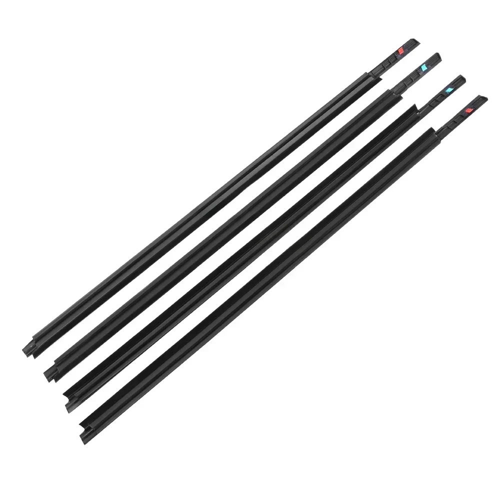 4Pcs Window Weatherstrip Outer Door Glass Moulding Trim Sealing Belt Weather Stripers For Suzuki SX4 Hatchback 83811-56K00-000