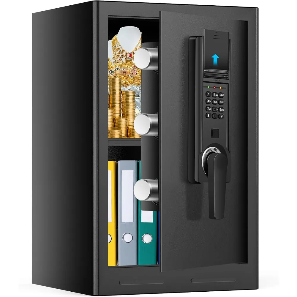 4,0 Kubikfuß großer Sicherheitstresor für zu Hause mit elektronischer Tastatur, Diebstahlsicherungen, Ersatzschlüsseln und Alarmsystem