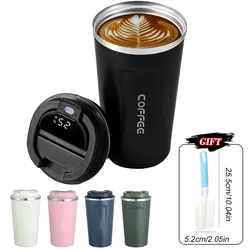 510ML Intelligent LED Temperature Display Stainless Steel Coffee Cup Temperature Measure Insulation Outdoor Car Portable Cup