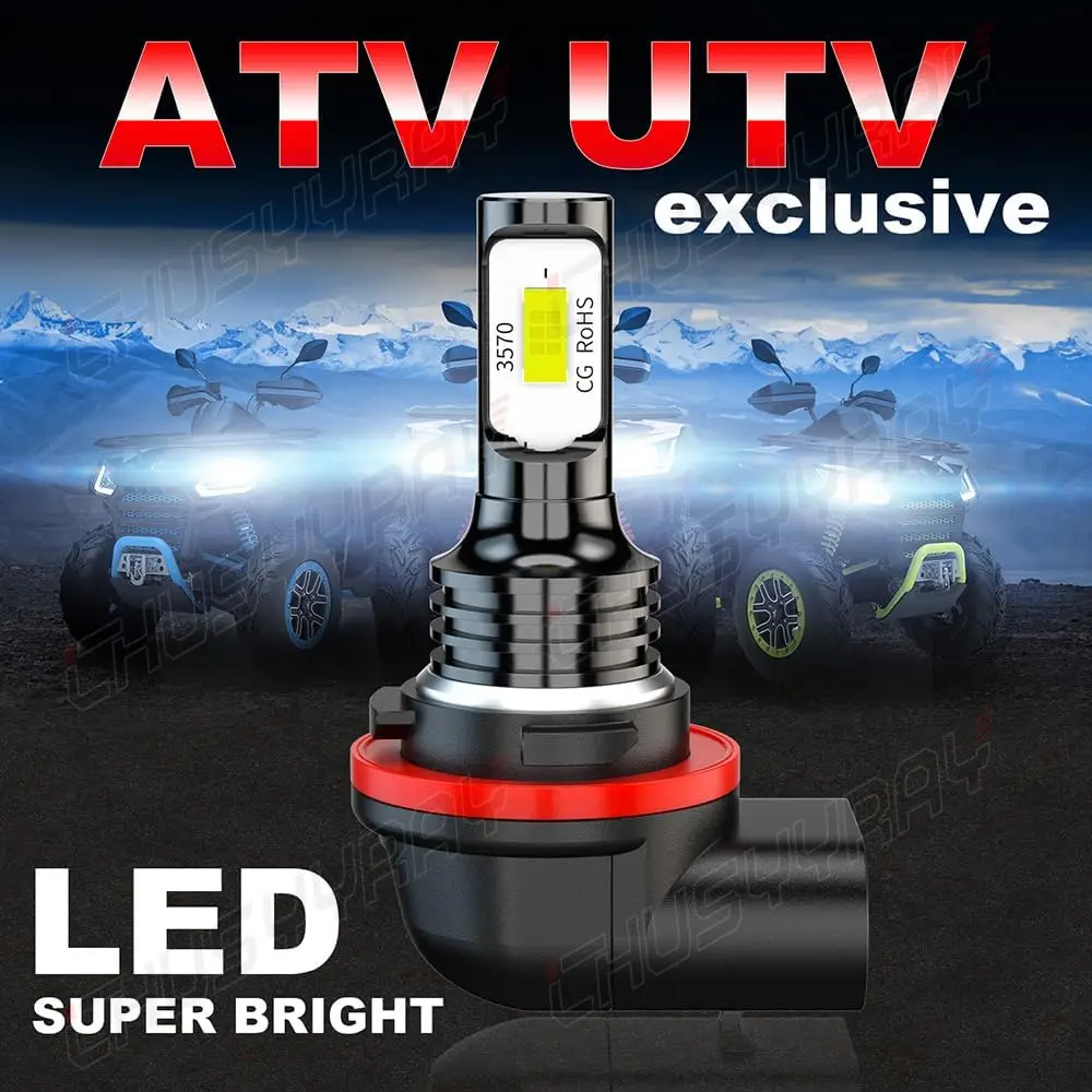 Compatible with Honda Rancher TRX420 TRX500 Lights 2014 2015 2016 2017 2018 2019 2020 2021 2022, 34901-HR3-A21 Bulbs, 600% Brigh