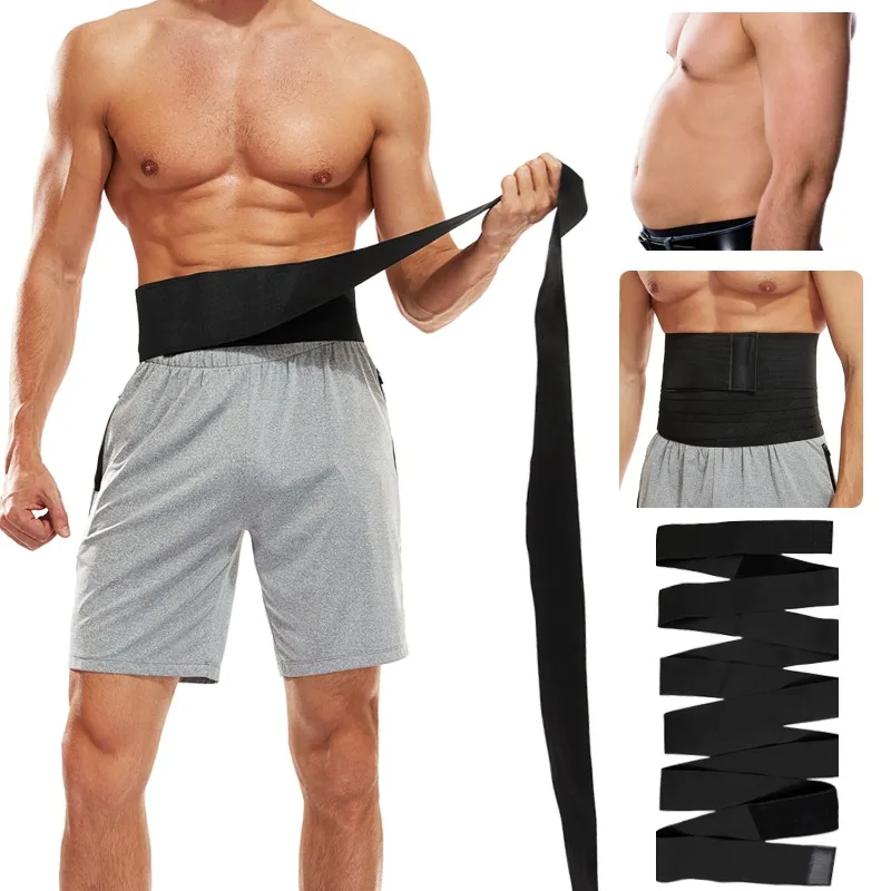 Vensslim Mens Waist Trainer Abdomen Reducer Snatch Me Up Bandage Wrap Slimming Belt Body Shaper Trimmer Corset Belly Shapewear