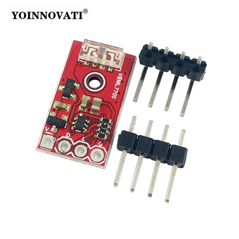 

VEML7700 High-Precision Ambient Light Sensor Module - I2C Digital Lux Meter 3.3-5V Visible Light Measurement Module
